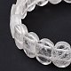 Stretch-Armband aus natürlichen Quarzkristallen mit ovalen Perlen G-E010-01P-4