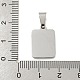 Подвески из натуральной белой ракушки из нержавеющей стали 304 STAS-S130-03P-F-3