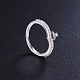 Shegrace hermoso anillo de dedo de plata de ley 925 JR386A-3