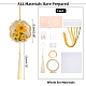 DIY вышивка в форме цветка саше кулон украшения наборы DIY-WH0033-57A-2