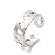 Spade & Club & Heart & Diamond 304 Stainless Steel Open Cuff Ring for Women RJEW-K245-47P-3