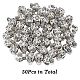 Dicosmetic 50pcs perline europee in lega di teschio FIND-DC0002-63-3