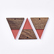Resin & Walnut Wood Pendants RESI-T035-06-2