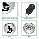 Creatcabin 1pc 304 pièces commémoratives en acier inoxydable AJEW-CN0001-43L-3