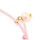 Bracelet ajustable en cordon tressé en polyester BJEW-JB05541-02-3