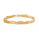 Bracelet extensible perles rectangle pierres naturelles BJEW-JB07506-8