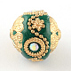 Handmade Indonesia Rhinestones Round Beads IPDL-R033-27D-2
