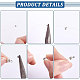 Unicraftale 300pcs 304 perles d'espacement en acier inoxydable STAS-UN0050-18-5