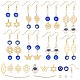 Sunnyclue kit de fabrication de boucles d'oreilles diy Evil Eye Drop DIY-SC0018-35-1