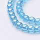 Chapelets de perles en verre GR6mm-20Y-AB-2