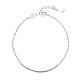 Bracelet de cheville en perles de tube incurvé pour fille femme AJEW-BB44866-B-1