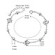Shegrace eleganti braccialetti in argento sterling placcato rodio con zirconi cubici JB378A-2