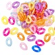 Imitación jelly acrílico anillos de enlace OACR-S036-001B-E-2