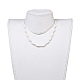 (Schmuckpartys im Fabrikverkauf) Halsketten mit Glasperlen NJEW-JN02596-01-4