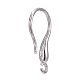 Rhodium Plated 925 Sterling Silver Earring Hooks STER-K168-101P-3
