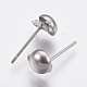 Accessoires de puces d'oreilles en 304 acier inoxydable STAS-P196-03-2