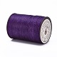 平らなワックス糸ストリング  マイクロマクラメコード  革縫い用  インディゴ  0.8mm  約109.36ヤード（100m）/ロール YC-P003-A05-2