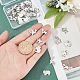 DICOSMETIC 40Pcs 4 Style Stainless Steel Pendants 3mm Hole Flat Blank Charms with Elephant/Easter Bunny/Cat/Dog Shapes for Jewelry Making Earrings Necklace Bracelet DIY Crafting STAS-DC0006-59-2