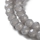 Backlackierte Perlenstränge aus imitiertem Jadeglas DGLA-A034-J10mm-A43-3