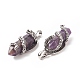 Natural Amethyst Pointed Pendants G-C051-01I-4