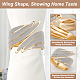 GORGECRAFT 2PCS Alloy Curtain Tiebacks Curtain Holdbacks Golden Silver Metal Feather Style Spring Window Tie Backs Clip Buckle Holders for Home Wall Drapes Window Decoration Restaurant Napkin Holder AJEW-WH0250-71-4