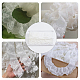 7yards 2.4inch White Pearl Trim Lace Ribbon Imiation Pearls Vintage Floral Flower Ribbon Chinlon Ruffles Beaded Lace Edge Trim for Wedding Decor Bridal Dress Clothing Curtains DIY Crafts OCOR-WH0070-83-5