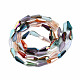 Galvanisieren transparente Glasperlen Stränge EGLA-S174-28-2