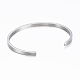 304 Stainless Steel Inspirational Cuff Bangles BJEW-K173-12P-3