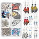 Kits para hacer aretes colgantes con alas de mariposa diy de Sunnyclue DIY-SC0019-73-1