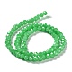 Brins de perles de verre imitation jade peints au four DGLA-A034-J8MM-A10-4