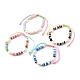 Bracelets réglables de perles tressées avec cordon en nylon BJEW-JB05490-1