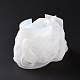 シリコーンハロウィンスカルキャンドルホルダー金型  樹脂石膏セメント鋳型  ホワイト  145x79.5x78mm DIY-A040-01-4