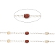 Chaînes de perles de pépites de pierres précieuses naturelles mélangées CHC-M025-65S-2