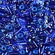 ガラスシードビーズ  混合スタイル  混合図形  ブルー  1~7x2~4mm  穴：0.7~1mm  約450g /ポンド SEED-S056-008-3