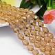 Faceted Oval Imitation Austrian Crystal Bead Strands G-M192-9x6mm-28A-1