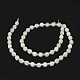 Brins de perles de pierre de lune blanche naturelle de grade A G-O201B-40-2