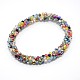 Faceted Glass Rondelle Beads Bracelets BJEW-J072-01-1