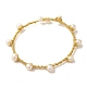 Bracelet manchette en perles naturelles BJEW-C051-22G-1