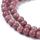 Chapelets de perles en rhodonite naturelle G-L417-08-6mm-3