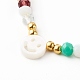 Bracelets de perles tressées en fil de nylon de verre électrolytique pour maman et fille BJEW-JB06359-05-10
