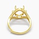 925 componentes de anillo de dedo de garra de diamante de imitación de plata esterlina STER-E061-47G-4
