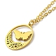 304 Stainless Steel Pendant Necklaces NJEW-Z025-03G-2