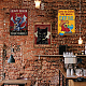 Superdant targa in metallo vintage cat poster divertente bar segni gatto nero decorazione della parete placca vintage camera da letto bagno parete in metallo decorazione di arte retro ferro targa in metallo AJEW-WH0189-153-6