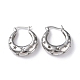 Rack Plating Brass Hollow Star Hoop Earrings for Women EJEW-G342-12P-2