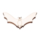 Forma de murciélago halloween recortes de madera en blanco adornos WOOD-L010-05-3