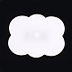 厚紙のアクセサリー台紙  ヘアバレッタに使用  雲  ホワイト  6.8~6.9x8.55x0.03cm  穴：6mm CDIS-S025-43A-3