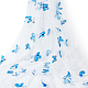ポリエステル刺繍生地  3Dバタフライ付き  衣料品用  ホワイト  130~140x0.02cm  2ヤード/個 DIY-WH0028-54B-1
