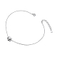 SHEGRACE Cute Design Rhodium Plated 925 Sterling Silver Anklet JA34A-2