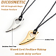 DICOSMETIC Pendant Necklace Stainless Steel Protection Charms Cool Pendant Charms for Men and Women DIY DIY-DC0001-67-4