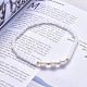 Faceted Glass Beaded Stretch Bracelets BJEW-JB05486-02-4